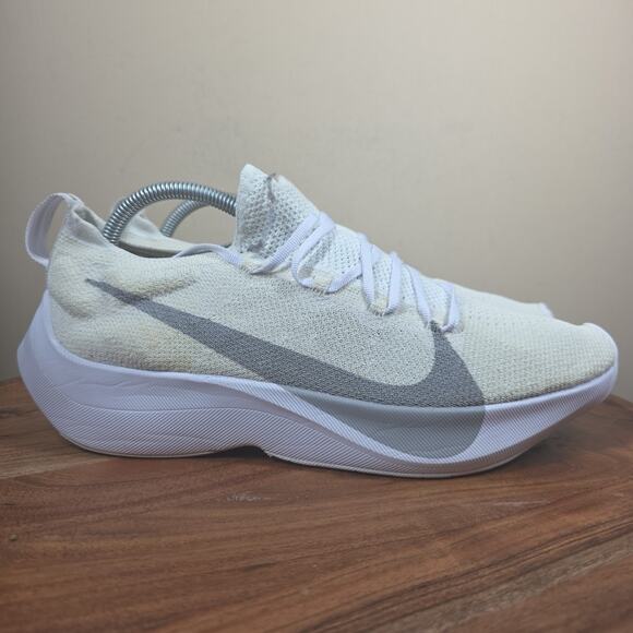 Nike VaporStreet Flyknit Wolf Gray Mens White Size 10.5 Running Shoes AQ1763-100 - Picture 1 of 12